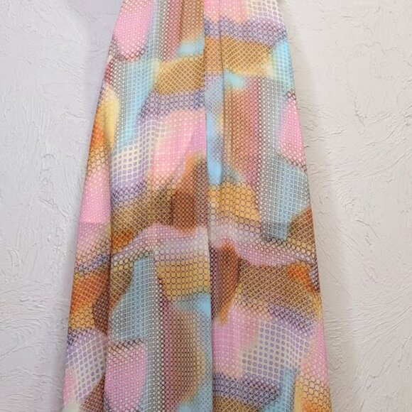 Guess Party Dress Womens 4 Rainbow Pastel Asymmetrical Hi Low Fairy Formal Gown - Picture 6 of 9